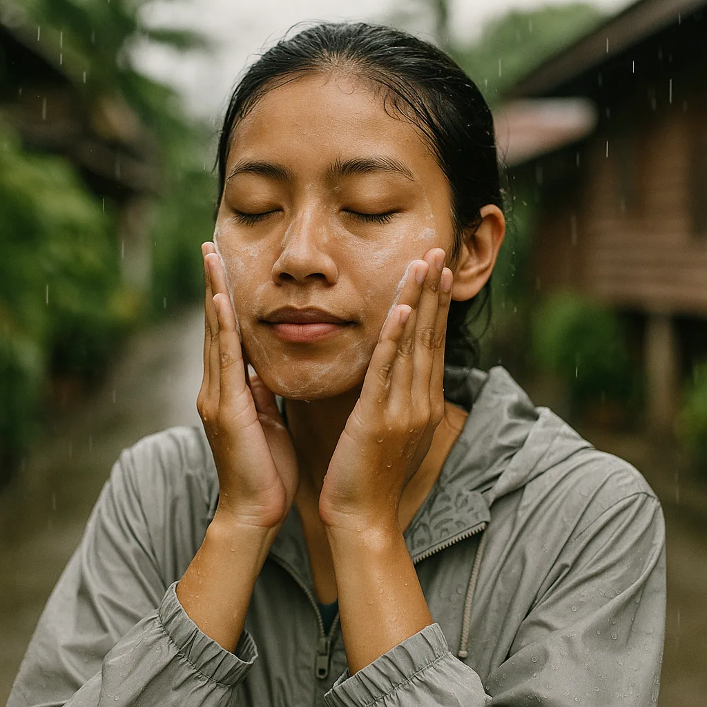 ดูแลผิวหน้าฤดูฝน ให้สดชื่นไร้ปัญหาผิว